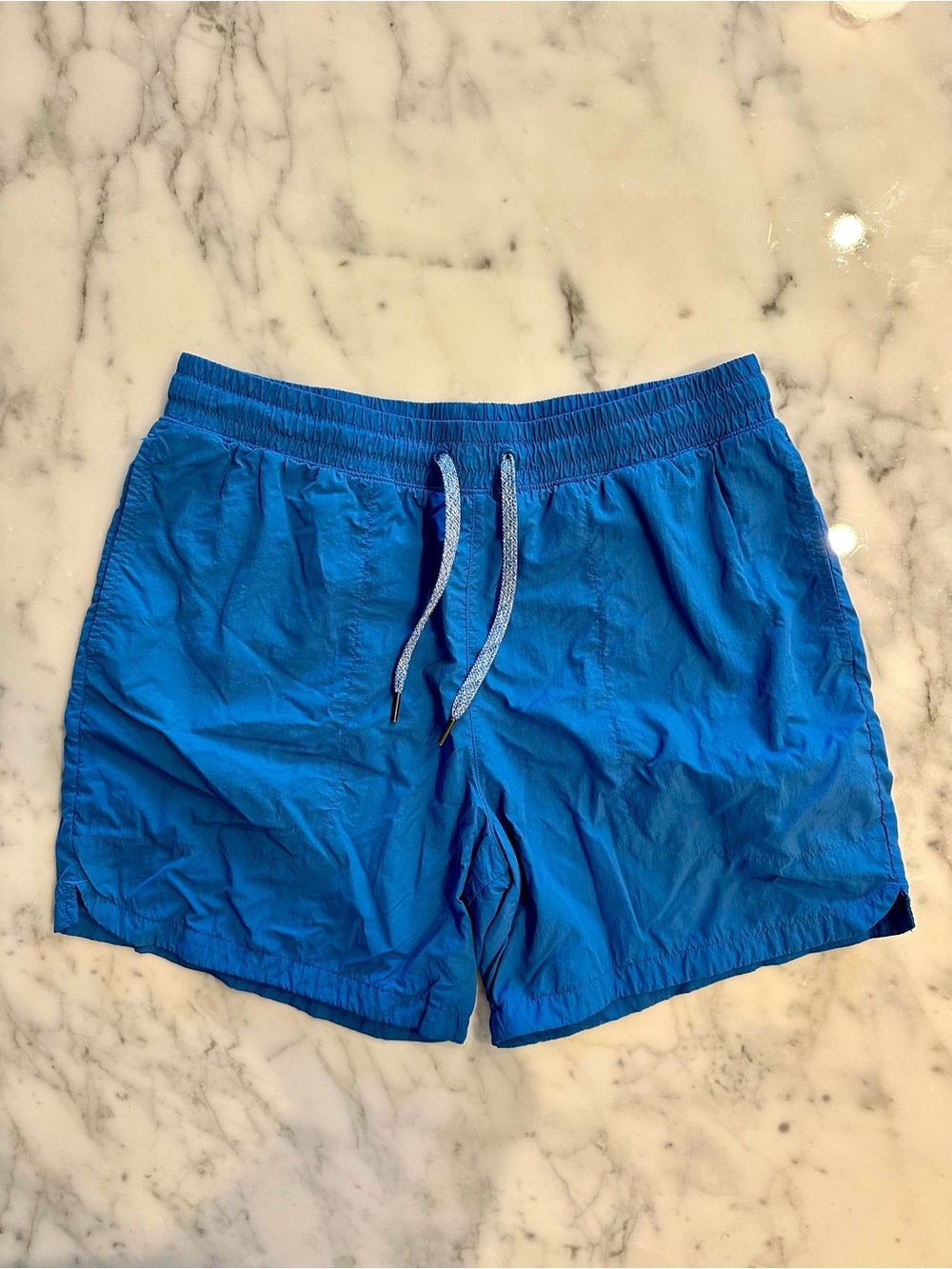 Men's Blue Workout Shorts - Size Medium